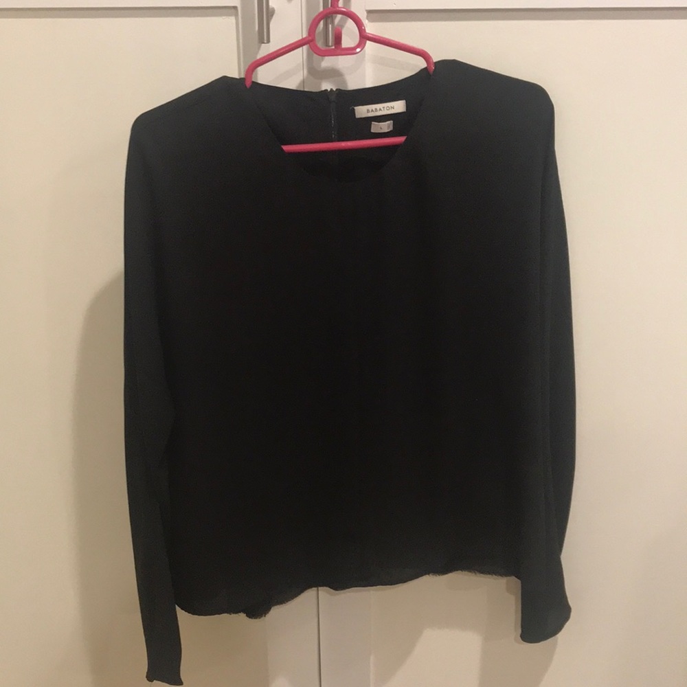 Babaton (Aritzia) black blouse